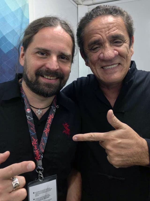 Zé e Andreas Kisser em 2017